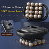 16-Head Deep Tissue Percussion Massage Gun with 5 Modes & 20 Speeds for Full Body Fascia & Muscle Recovery