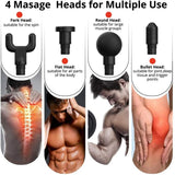 LUYAO LY-675A Handheld Wireless Deep Tissue Massage Gun Relax Muscles with Brushed Motor & LCD Screen for Body Treatment