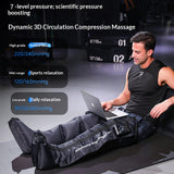 Full Leg Air Compression Massager 5 Modes, 7 Pressure Levels, Memory Function, Detachable Controller, 2H Battery Life