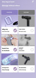 2026 New Home Peronal Care Hand Free Cordless Electric Body Fitness Fat Reducing Body Belly Back Massage Belt