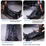 Full Leg Air Compression Massager 5 Modes, 7 Pressure Levels, Memory Function, Detachable Controller, 2H Battery Life