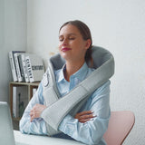 LUYAO OEM ODM Deep Kneading Heating Shiatsu Belt Rechargeable Type-C Charging Neck & Shoulder Massager